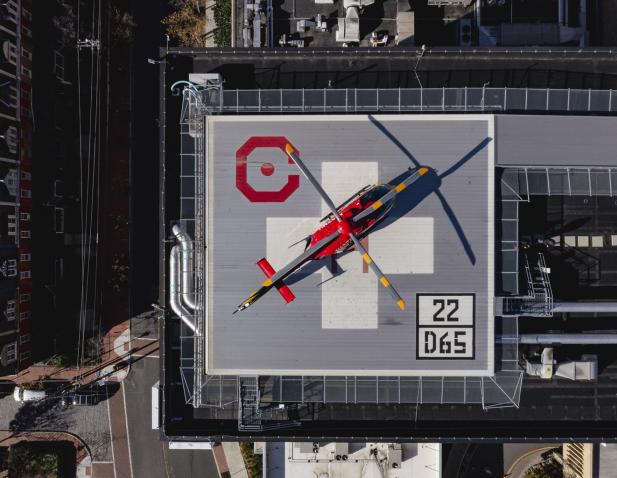 Cooper 1 helipad from above